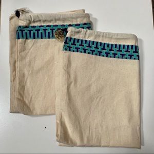 Tory Burch Shoe Dust Bags / Storage Bags x 2